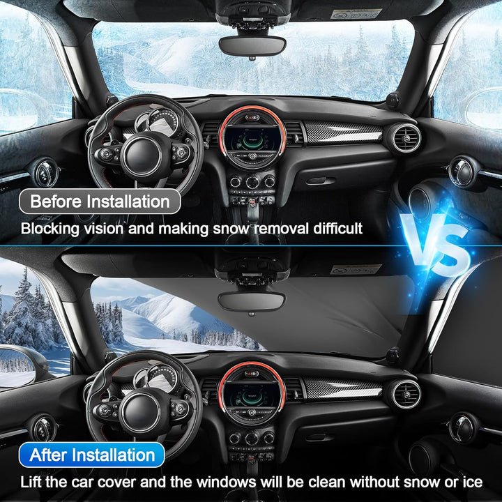 Autoabdeckung Wasserdicht Ersatz für VW Touran 2015-2024, Sonnenfest Hälfte Autoabdeckung, Halbgarag