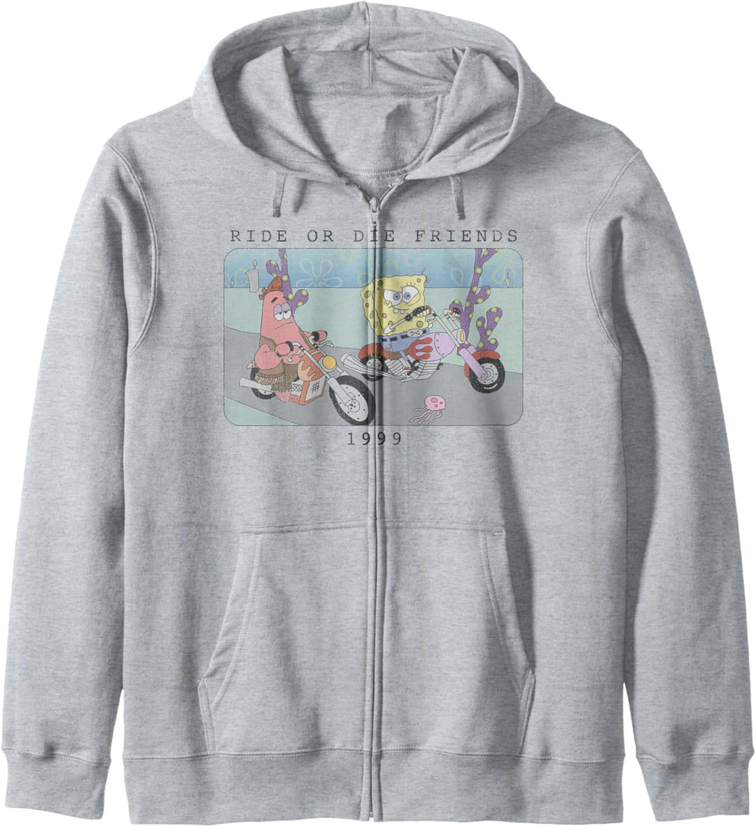 SpongeBob Schwammkopf Fahr Oder Stirb Freunde 1999 Porträt Kapuzenjacke