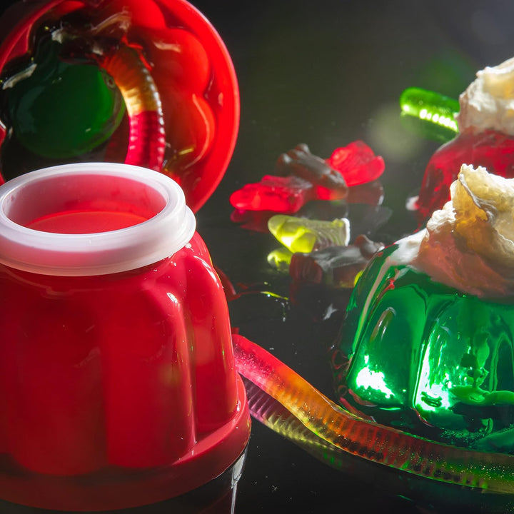 Küchenprofi Puddingförmchen , 6-er Set , Spülmaschinenfester Kunststoff , Rote Puddingformen zum Stü