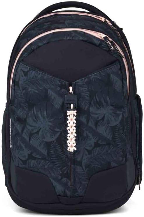 Satch Match Schulrucksack Set 3tlg. inkl. Schlamperbox und Sporttasche (Midnight Jungle), Midnight J