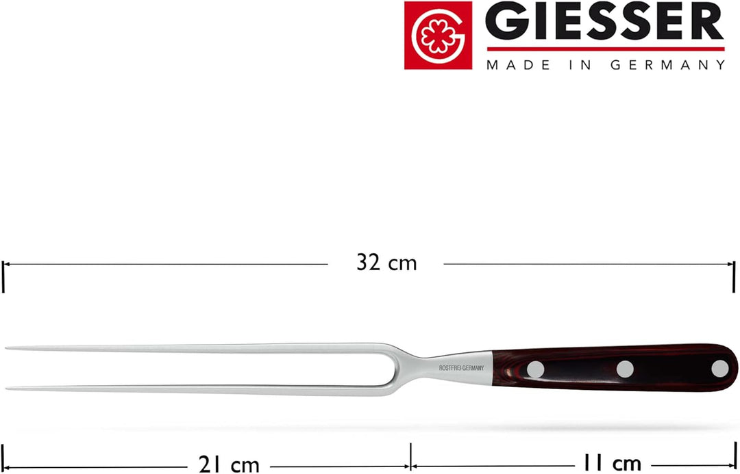 GIESSER seit 1776 - Made in Germany - Tranchiergabel 21 cm Rocking Chefs, PremiumCut Fork No 1, Flei