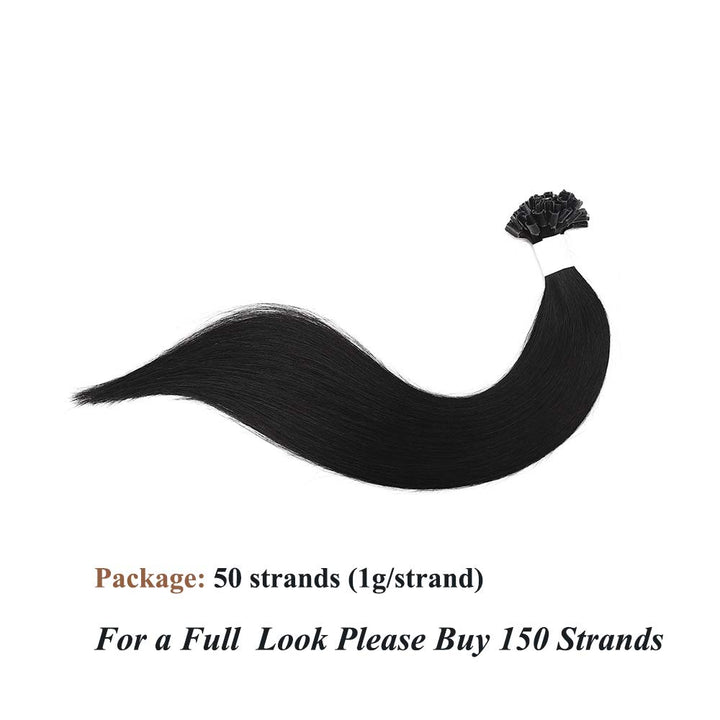 SEGO Bondings Extensions Echthaar 0.8G/Strähnen 50g Keratin U-Tip 100% Remy Human Hair Haarverlänger