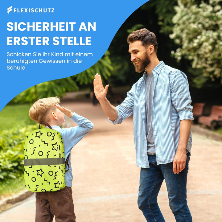 Regenschutz für Rucksack/Schulranzen Regenschutz Kinder - 100% Wasserfester Ranzen Regenschutz Überz