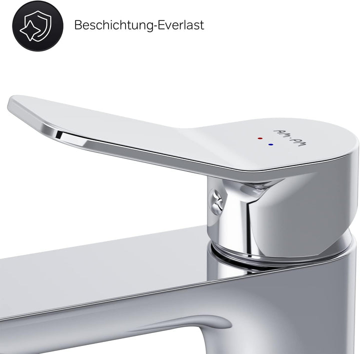 AM.PM X-Joy Waschtischarmatur mit Einhebelmischer | SoftMotion Keramikkartusche, Neoperl Aerator | k