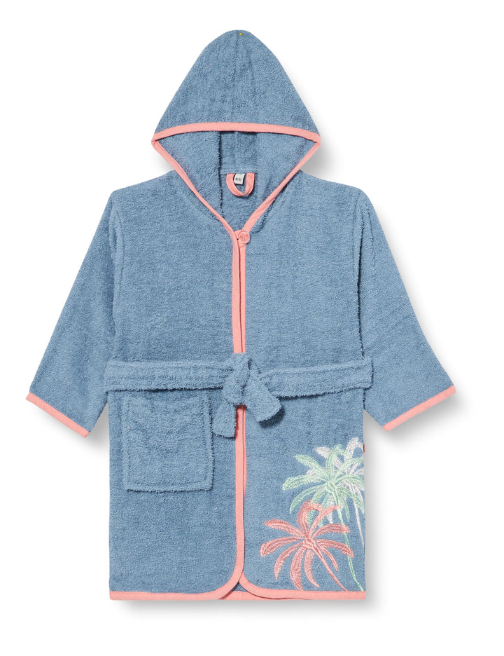 Playshoes Mädchen Frottee Sweety Bademantel 110-116 Palmen, 110-116 Palmen