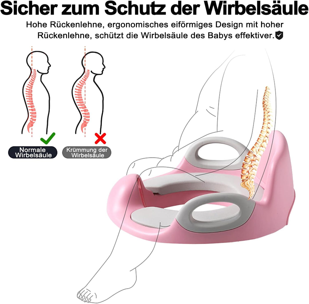 Kinder Toilettensitz WC Sitz, Baby Training Toilettentrainer, Kloaufsatz Kinder mit Anti-Rutsch Grif