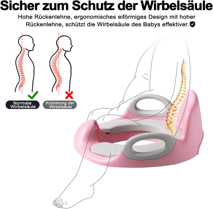 Kinder Toilettensitz WC Sitz, Baby Training Toilettentrainer, Kloaufsatz Kinder mit Anti-Rutsch Grif