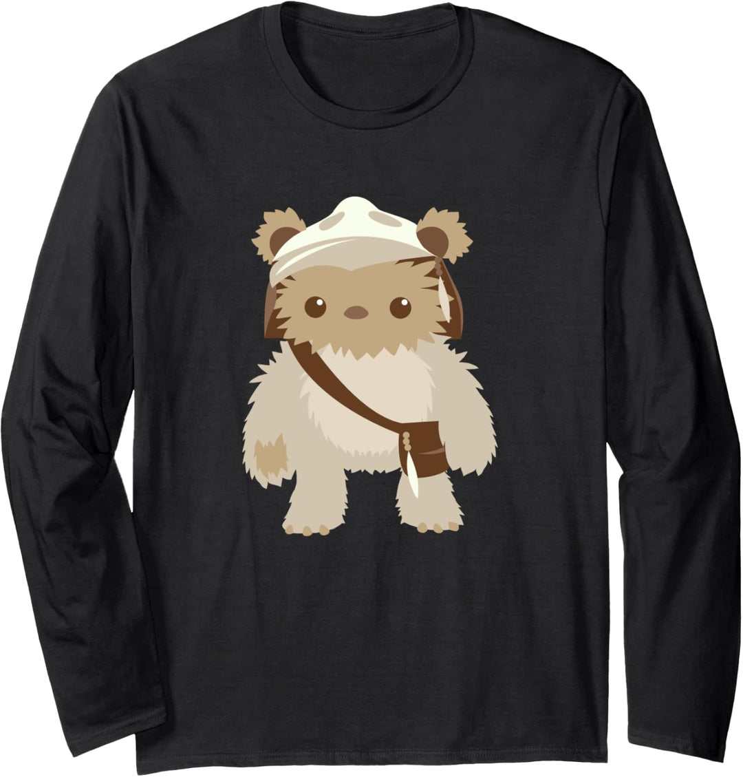 Star Wars Lumat Ewok Cute Cartoon Warrior Langarmshirt