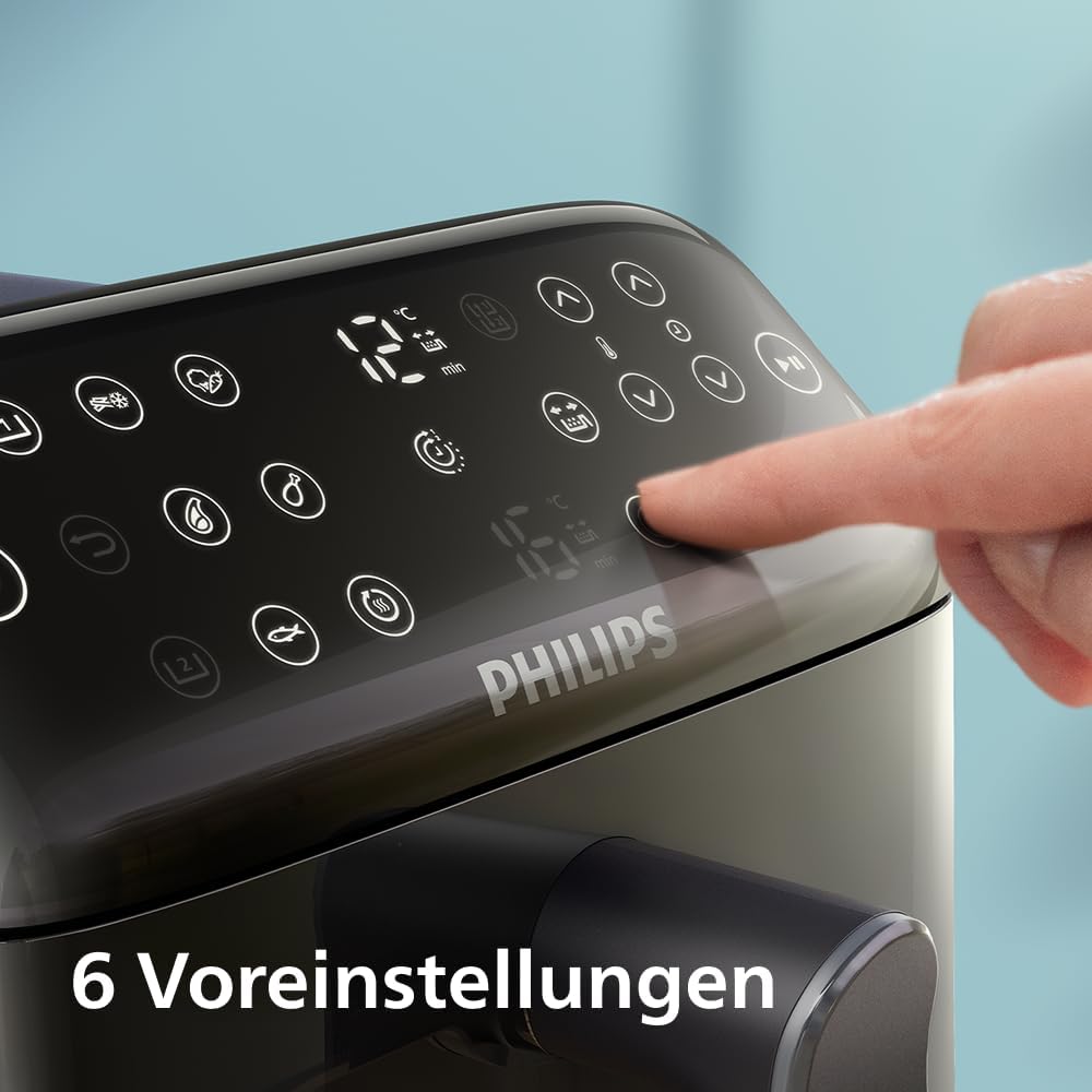 Philips Airfryer 4000 Series Stacked Dual Basket, Gestapelte Heissluftfritteuse mit 2 Körben, 10L, R
