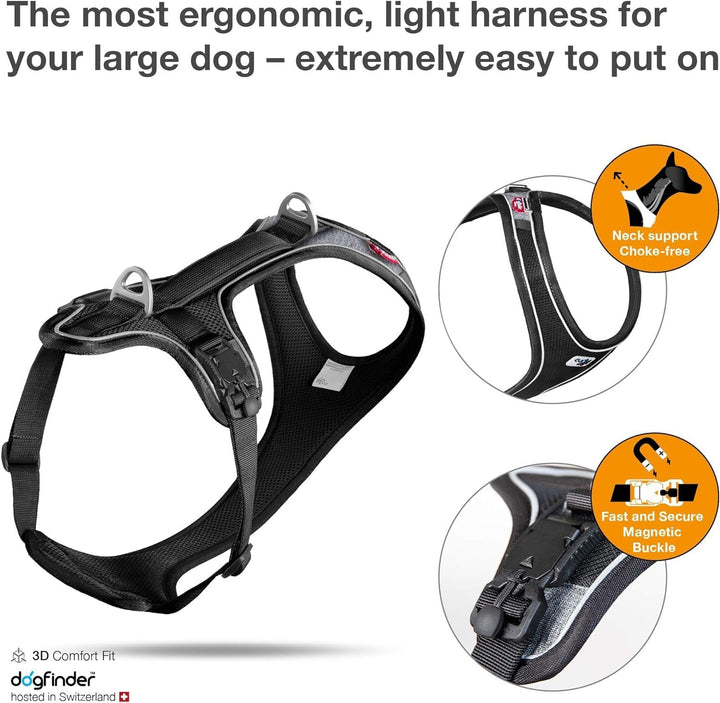 Magnetic Belka Comfort Harness Black S, S Black