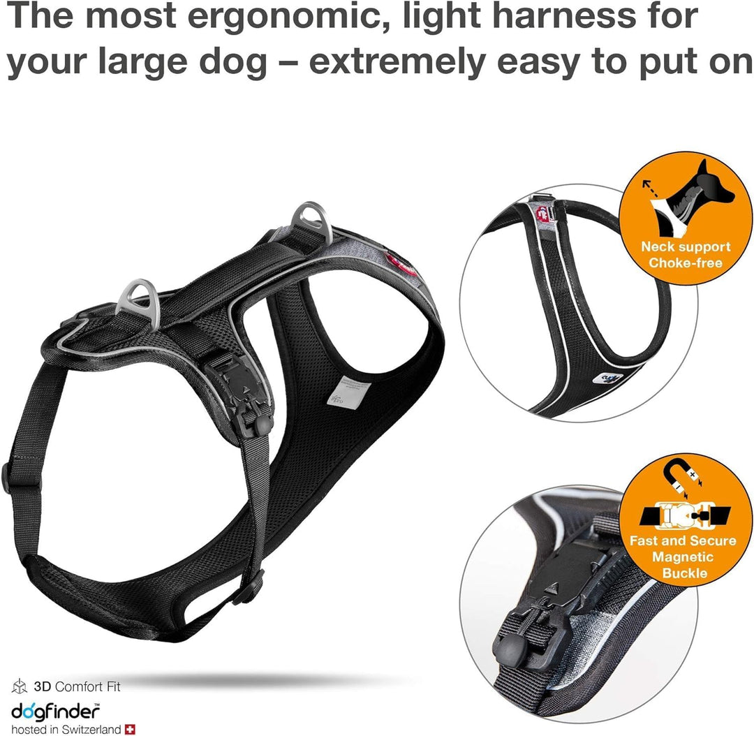 Magnetic Belka Comfort Harness Black XS XS Black, XS Black