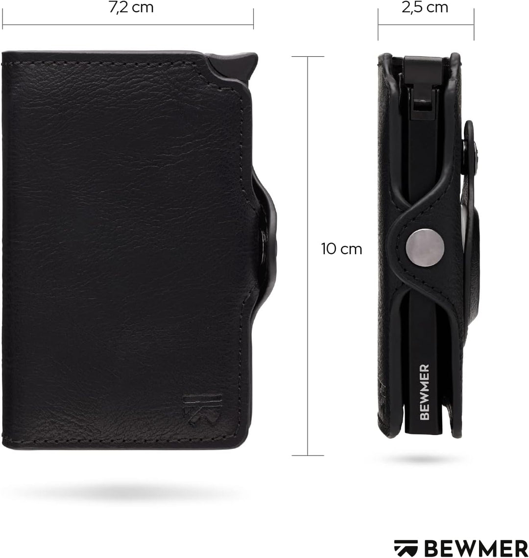 BEWMER 1 Geschütztes Kartenetui | Slim Wallet für Männer und Frauen | Kartenhalter mit RFID-Schutz u