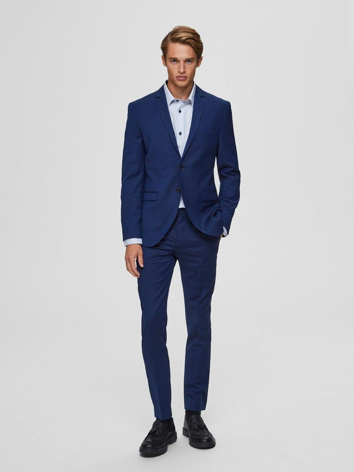 SELECTED HOMME Herren Anzughose Slim Fit 42 Blau (Blue Depths Blue Depths), 42 Blau (Blue Depths Blu