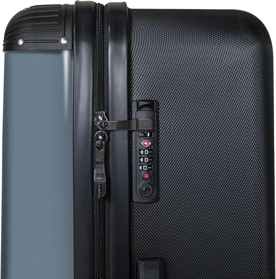 NoBoringSuitcases.com® Koffer XL Gross 77x51.5x28 cm Hartschale Reisekoffer 4 Rollen Leicht Koffer T