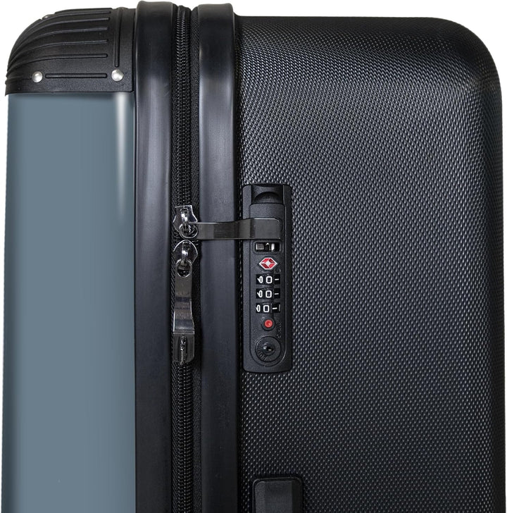 NoBoringSuitcases.com® Koffer XL Gross 77x51.5x28 cm Hartschale Reisekoffer 4 Rollen Leicht Koffer T