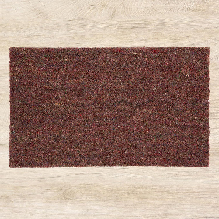 Astra Moderne Fussmatte Haustür - Kokosmatte 2er Set 45x75cm braun - rutschfeste Schmutzfangmatte ro