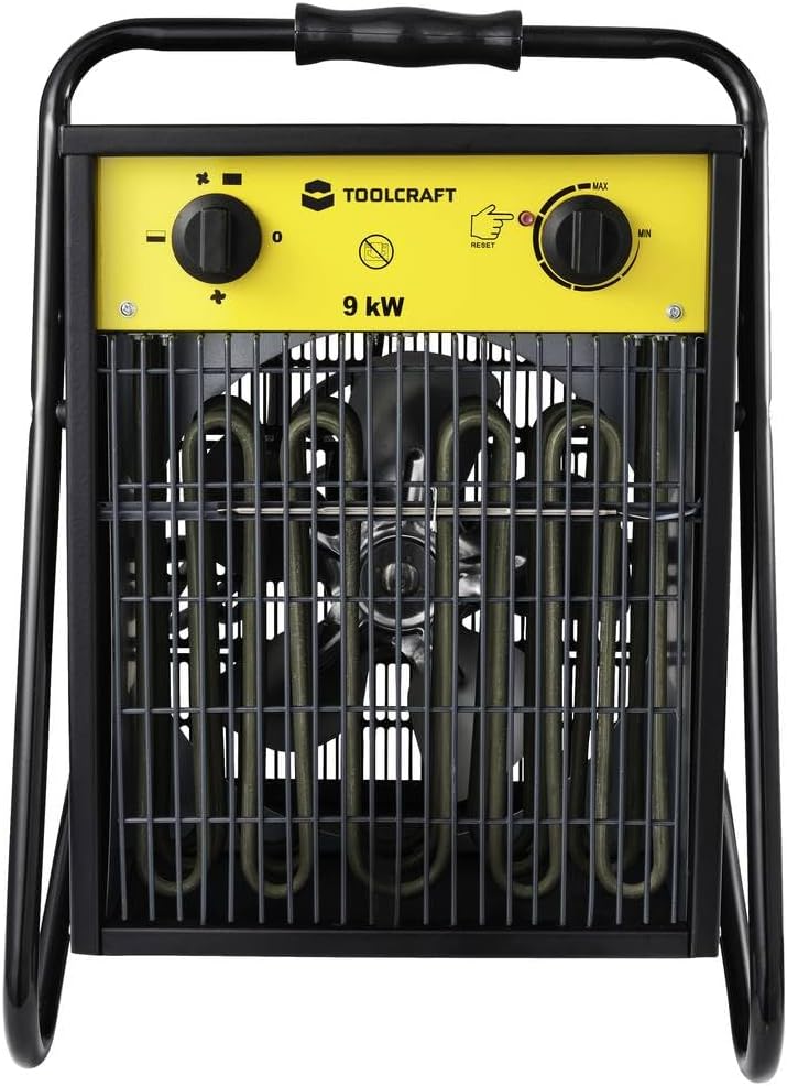 TOOLCRAFT TO-8578338 Bauheizer 9000 W Schwarz/Gelb