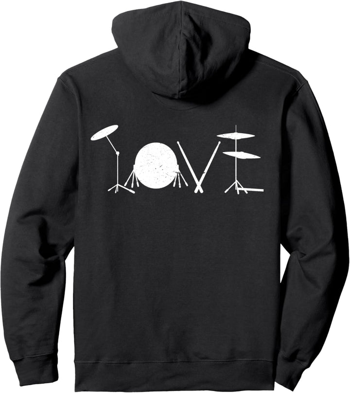 Drumms Shirt Herren Drummer Geschenk Schlagzeug-Spieler Pullover Hoodie