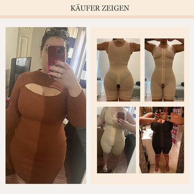 SHAPSHE Shapewear Damen Bauchweg Stark Formend Body Shaper Taillenformer Bodysuit Mieder Fajas Colom
