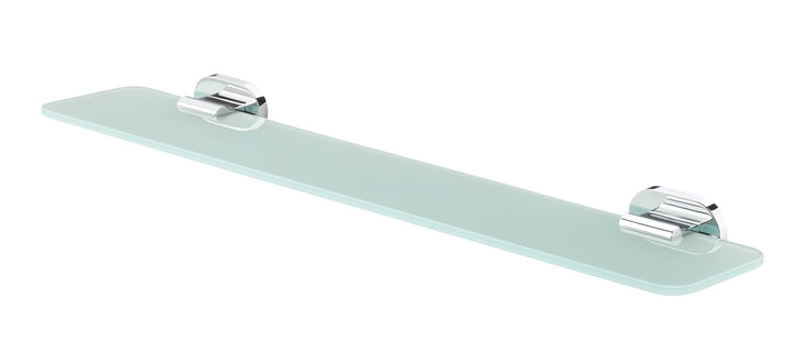 Tiger Lucca Ablage aus gefrostetem Glas, Wandhalterung chrom, Ablage