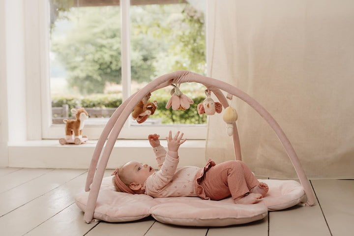 Little Dutch Krabbeldecke mit Spielbogen Activity Baby rosa - Fairy Garden