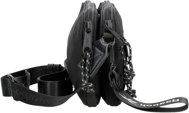 Reebok Damen Elsie Gepäck- Kuriertasche Bandolera Plana Schwarz, Bandolera Plana Schwarz