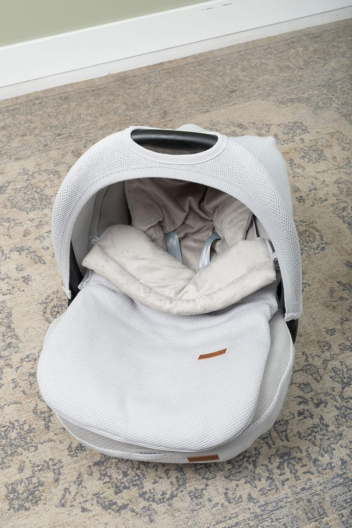 Baby's Only - 0+ Fusssack Babyschale aus Baumwolle - Gefüttert - für 5- und 3-Punkt-Gurten Autositz