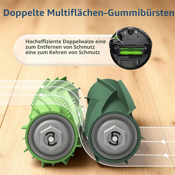 4 Set Rollen Bürste für iRobot Roomba E/I/J Series e5 e6 e7 i1 i1+ i2 i3 i3+ i4 i4+ i6 i6+i7 i7+ i8