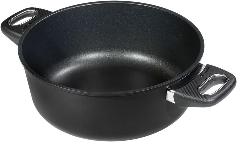 Original Gundel GUSS-BRATEN-TOPF INDUKTION, Ø 28 cm, Höhe 10,5 cm, Bräter mit BIOTAN-Oberfläche, bac
