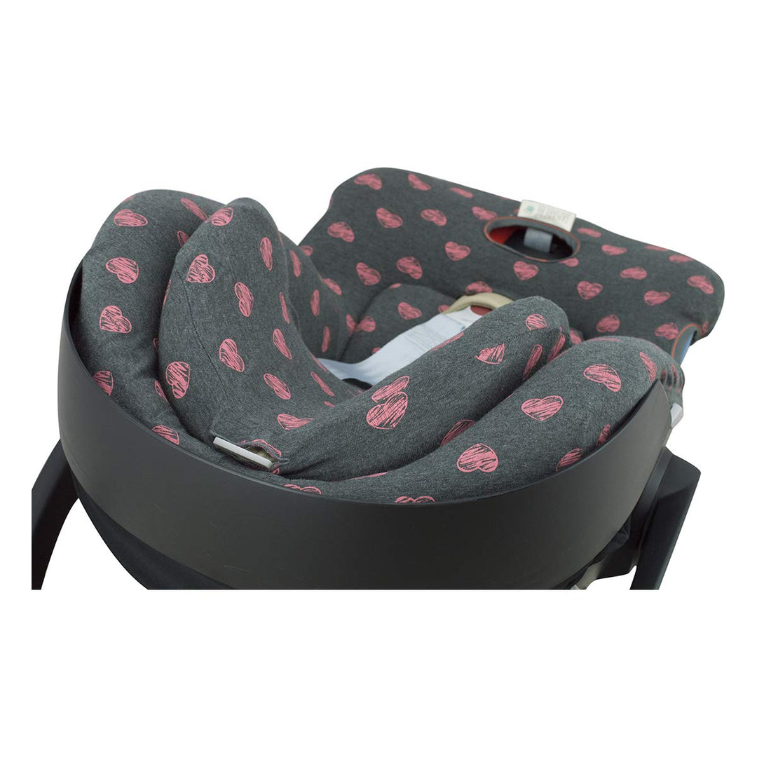 JYOKO Kids Bezug für Autositz kompatibel mit Cybex Aton Cloud- Q-M-2-4-5, aus Baumwolle (Aton 2, Flu