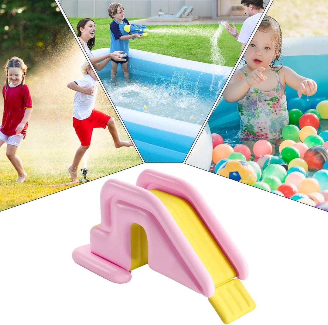 Aufblasbare Poolrutsche, breites, mit Wasser befüllbares Spielspielzeug, aufblasbarer Wasserrutschen