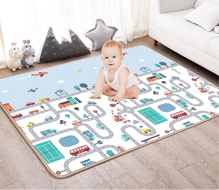 NICEkids Faltbare Matte für Babys | Zweiseitige Schaumstoffmatte für Kinder, Babymatte, Kindermatte,