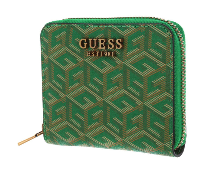GUESS Damen Laurel SLG Small Zip Around Bag Einheitsgrösse Waldlogo, Einheitsgrösse Waldlogo