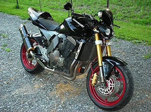 Motorrad Lenkerende Spiegel - Schwarz Aluminium - Für 99% Of Motorräder Mit 7/8" 22mm Lenker