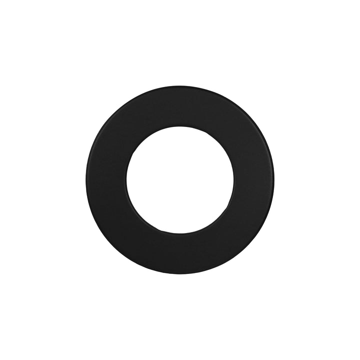 LANZZAS Ofenrohr Wand-Rosette mit 50 mm Rand, für den Durchmesser DN 130 mm, Farbe: schwarz - weiter