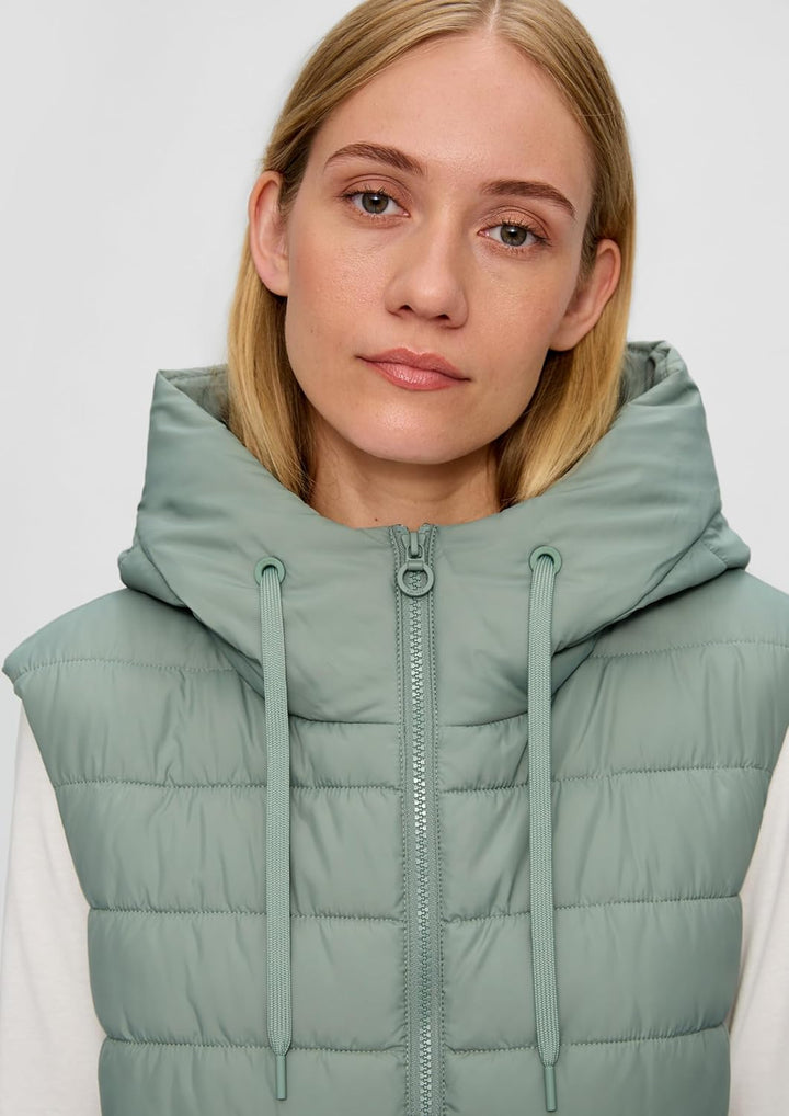 s.Oliver Damen Outdoor Weste 46 Grün, 46 Grün