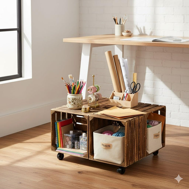 Teramico Alte geflammte Obstkisten / Holzkisten in vielen Variationen -Ideal zum Möbelbau oder zur A