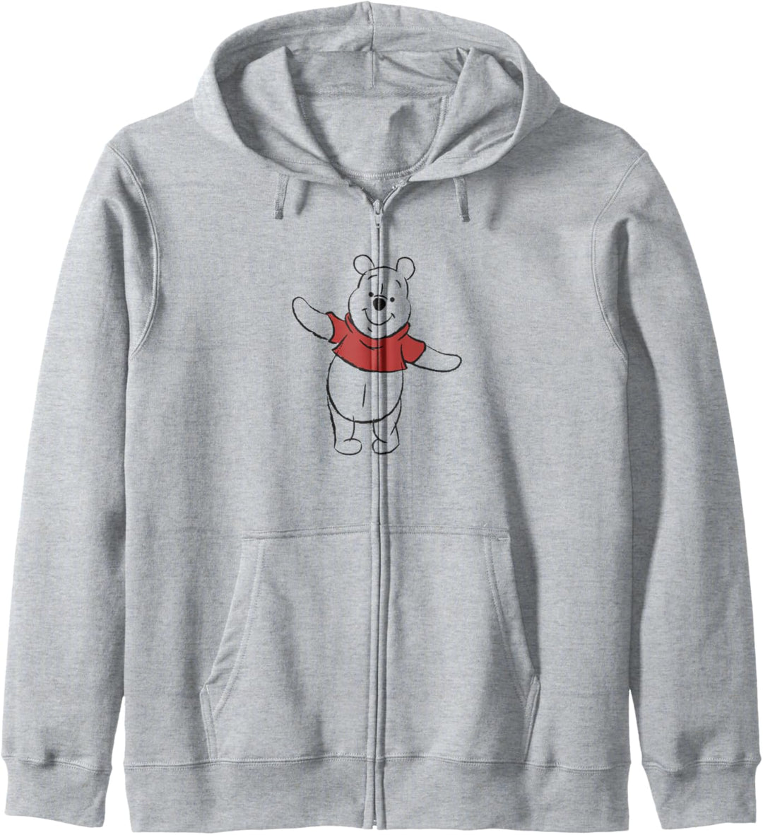 Disney Winnie The Pooh Outline Standing Transparent Kapuzenjacke