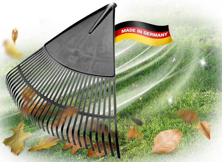 Novatool Laubbesenkopf, Laubbesen mit 30 Kunststoff-Zinken, Rechen Arbeitsbreite 75cm, Laubrechen, G