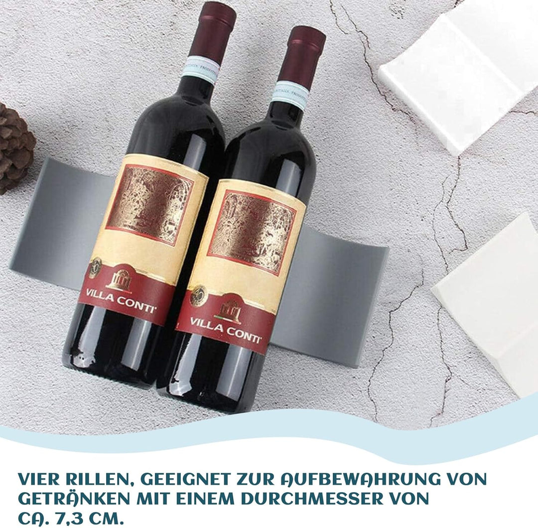Cosswe Flaschenregal Kühlschrank,2 Stück Silikon Flaschenablage Weinregal Kühlschrank Flaschenhalter