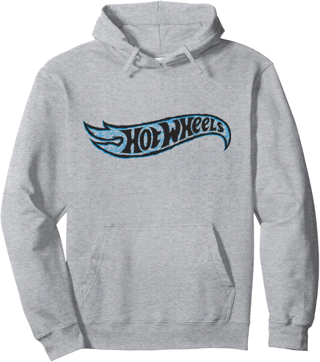 Blaues klassisches Logo von Hot Wheels Pullover Hoodie