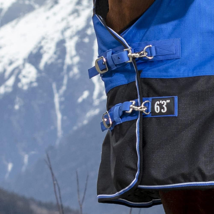 Equi-Theme Winterdecke 300g Füllung TYREX 1200D AISANCE blau/schwarz blau/schwarz 165cm, blau/schwar
