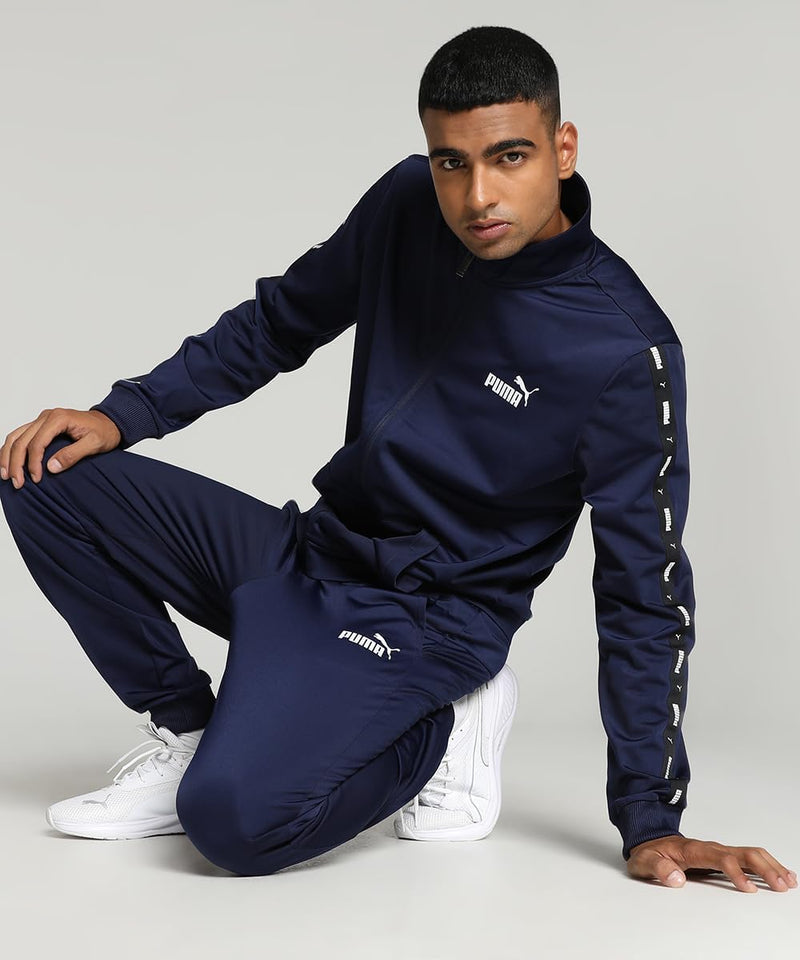 PUMA Herren Tape Poly Suit Cl Trainingsanzug S PUMA Navy, S PUMA Navy