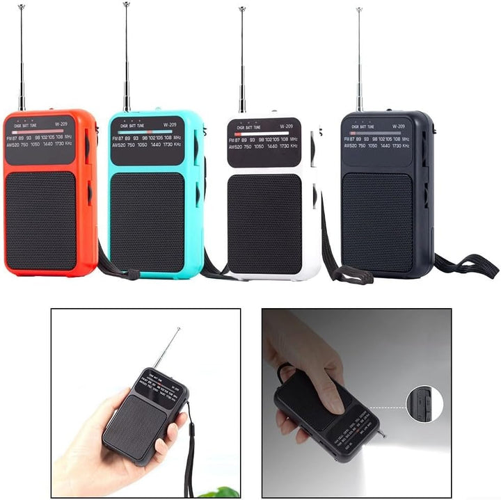 Tragbares Radio, klein, tragbares Digitalradio, kleines Taschenradio, kleine Radios, tragbares Radio