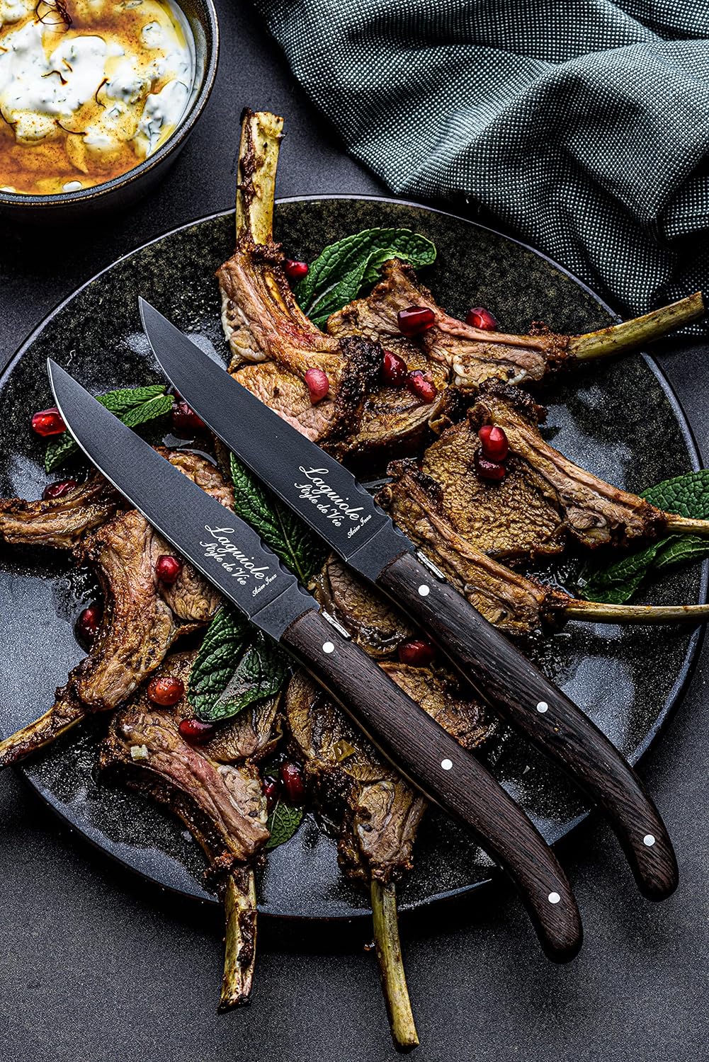 Laguiole Style de Vie Steakmesser Luxury Line, 6-teilig, Wenge holz