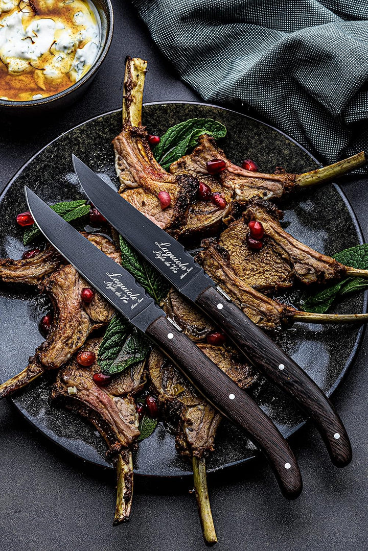 Laguiole Style de Vie Steakmesser Luxury Line, 6-teilig, Wenge holz