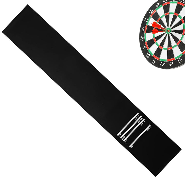Darts Matte - rutschfeste Stossdämpfende Matte | mit 4 Wurfabständen 300x34 cm Dartteppich | für Män