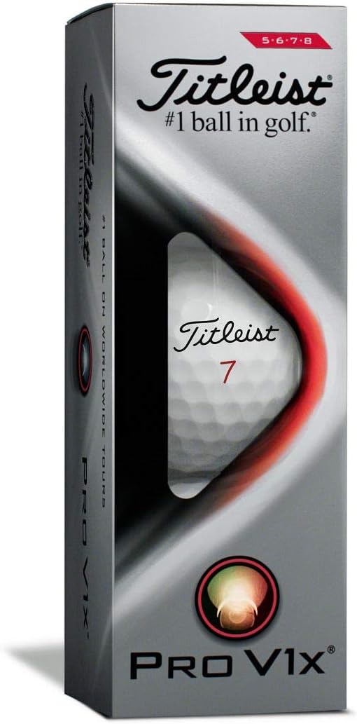 Titleist Pro V1x Golfbälle (ein Dutzend) Weiss Hohe Zahlen Einzeln, Weiss Hohe Zahlen Einzeln
