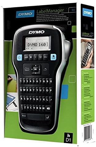 DYMO LabelManager 160 QWERTY Beschriftungsgeraet Geeignet fuer Schriftband: D1 6 mm, 9 mm, 12mm LM 1