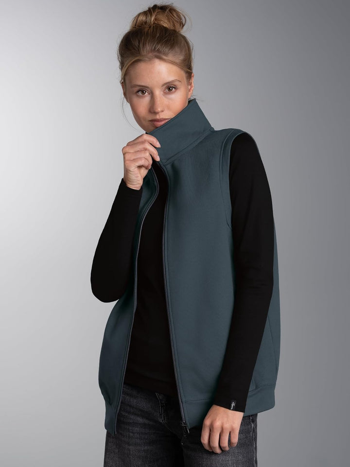Trigema Weste aus bequemem Sweat-Material M Anthrazit, M Anthrazit